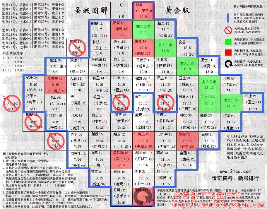 热血传奇圣域走法图解